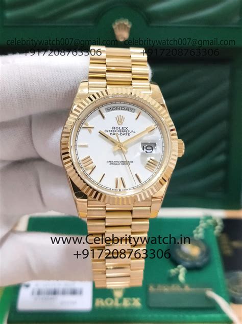 yellow gold presidential rolex replica|best rolex clone watches.